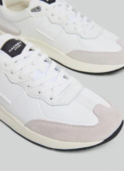 Hackett London LEATHER RUNNING TRAINERS 12 Hackett London LEATHER RUNNING TRAINERS -Hackett London Shop HMS21328 800 05 FL